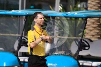 World © Octane Photographic Ltd. Renault Sport F1 F1 Engine Technical Director - Rene Taffin. Saturday 26th November 2016, F1 Abu Dhabi GP - Paddock, Yas Marina circuit, Abu Dhabi. Digital Ref : 1764CB1D2301