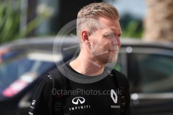 World © Octane Photographic Ltd. Renault Sport F1 Team - Kevin Magnussen. Saturday 26th November 2016, F1 Abu Dhabi GP - Paddock, Yas Marina circuit, Abu Dhabi. Digital Ref : 1764LB1D0002