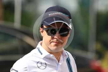 World © Octane Photographic Ltd. Williams Martini Racing, Williams Mercedes FW38 – Felipe Massa. Saturday 26th November 2016, F1 Abu Dhabi GP - Paddock, Yas Marina circuit, Abu Dhabi. Digital Ref : 1764LB1D0075