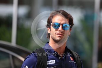 World © Octane Photographic Ltd. Sauber F1 Team C35 – Felipe Nasr. Saturday 26th November 2016, F1 Abu Dhabi GP - Paddock, Yas Marina circuit, Abu Dhabi. Digital Ref : 1764LB1D0125