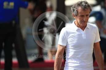 World © Octane Photographic Ltd. Alain Prost. Saturday 26th November 2016, F1 Abu Dhabi GP - Paddock, Yas Marina circuit, Abu Dhabi. Digital Ref : 1764LB1D0139