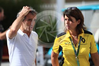 World © Octane Photographic Ltd. Alain Prost. Saturday 26th November 2016, F1 Abu Dhabi GP - Paddock, Yas Marina circuit, Abu Dhabi. Digital Ref : 1764LB1D0161