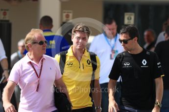 World © Octane Photographic Ltd. Renault Sport F1 Team RS16 – Jolyon Palmer. Saturday 26th November 2016, F1 Abu Dhabi GP - Paddock, Yas Marina circuit, Abu Dhabi. Digital Ref : 1764LB1D0237