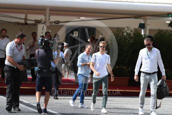 World © Octane Photographic Ltd. Mercedes AMG Petronas W07 Hybrid – Nico Rosberg. Saturday 26th November 2016, F1 Abu Dhabi GP - Paddock. Yas Marina circuit, Abu Dhabi. Digital Ref : 1764LB1D0261