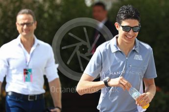 World © Octane Photographic Ltd. Manor Racing MRT05 – Esteban Ocon. Saturday 26th November 2016, F1 Abu Dhabi GP - Paddock, Yas Marina circuit, Abu Dhabi. Digital Ref : 1764LB1D0391