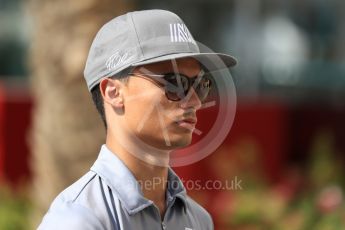 World © Octane Photographic Ltd. Manor Racing MRT05 - Pascal Wehrlein. Saturday 26th November 2016, F1 Abu Dhabi GP - Paddock, Yas Marina circuit, Abu Dhabi. Digital Ref : 1764LB1D0424