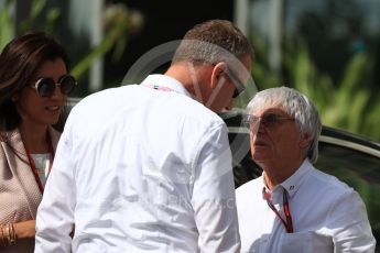 World © Octane Photographic Ltd. Bernie Ecclestone arrives to circuit. Saturday 26th November 2016, F1 Abu Dhabi GP - Paddock, Yas Marina circuit, Abu Dhabi. Digital Ref : 1764LB1D9467