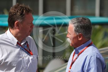 World © Octane Photographic Ltd. Chase Carey - Vice Chairman of the 21st Century Fox media conglomerate and the Chairman of the Formula One Group/Liberty Media. Saturday 26th November 2016, F1 Abu Dhabi GP - Paddock, Yas Marina circuit, Abu Dhabi. Digital Ref : 1764LB1D9474
