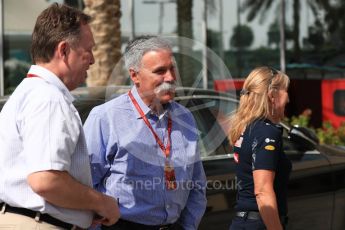 World © Octane Photographic Ltd. Chase Carey - Vice Chairman of the 21st Century Fox media conglomerate and the Chairman of the Formula One Group/Liberty Media. Saturday 26th November 2016, F1 Abu Dhabi GP - Paddock, Yas Marina circuit, Abu Dhabi. Digital Ref : 1764LB1D9532
