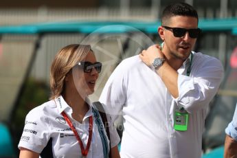 World © Octane Photographic Ltd. Claire Williams - deputy team principal of the Williams Formula One racing team. Saturday 26th November 2016, F1 Abu Dhabi GP - Paddock, Yas Marina circuit, Abu Dhabi. Digital Ref : 1764LB1D9674