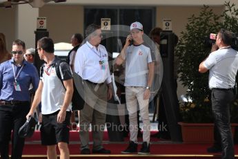 World © Octane Photographic Ltd. Haas F1 Team VF-16 - Esteban Gutierrez. Saturday 26th November 2016, F1 Abu Dhabi GP - Paddock, Yas Marina circuit, Abu Dhabi. Digital Ref : 1764LB1D9688