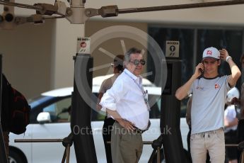 World © Octane Photographic Ltd. Haas F1 Team VF-16 - Esteban Gutierrez. Saturday 26th November 2016, F1 Abu Dhabi GP - Paddock, Yas Marina circuit, Abu Dhabi. Digital Ref : 1764LB1D9713