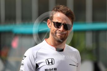 World © Octane Photographic Ltd. McLaren Honda MP4-31 – Jenson Button. Saturday 26th November 2016, F1 Abu Dhabi GP - Paddock, Yas Marina circuit, Abu Dhabi. Digital Ref : 1764LB1D9765
