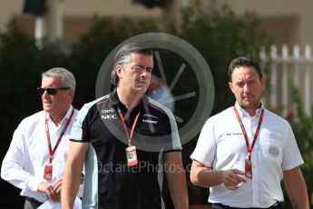World © Octane Photographic Ltd. Otmar Szafnauer - Chief Operating Officer of the Sahara Force India Formula One. Saturday 26th November 2016, F1 Abu Dhabi GP - Paddock, Yas Marina circuit, Abu Dhabi. Digital Ref : 1764LB1D9806