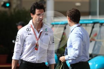 World © Octane Photographic Ltd. Toto Wolff - Executive Director of Mercedes AMG Petronas Formula One Team and guest. Saturday 26th November 2016, F1 Abu Dhabi GP - Paddock, Yas Marina circuit, Abu Dhabi. Digital Ref :