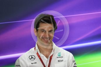 World © Octane Photographic Ltd. F1 GP FIA Personnel Press Conference, Yas Marina circuit, Abu Dhabi. Friday 25th November 2016. Toto Wolff – Executive Director Mercedes AMG Petronas. Digital Ref :