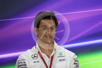 World © Octane Photographic Ltd. F1 GP FIA Personnel Press Conference, Yas Marina circuit, Abu Dhabi. Friday 25th November 2016. Toto Wolff – Executive Director Mercedes AMG Petronas. Digital Ref :