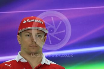 World © Octane Photographic Ltd. F1 FIA Driver Press Conference part1, Yas Marina circuit, Abu Dhabi. Thursday 24th November 2016. Scuderia Ferrari – Kimi Raikkonen. Digital Ref :