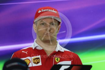World © Octane Photographic Ltd. F1 FIA Driver Press Conference part1, Yas Marina circuit, Abu Dhabi. Thursday 24th November 2016. Scuderia Ferrari – Kimi Raikkonen. Digital Ref :