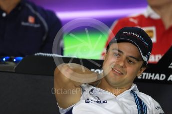 World © Octane Photographic Ltd. F1 FIA Driver Press Conference part1, Yas Marina circuit, Abu Dhabi. Thursday 24th November 2016. Williams Martini Racing – Felipe Massa. Digital Ref :