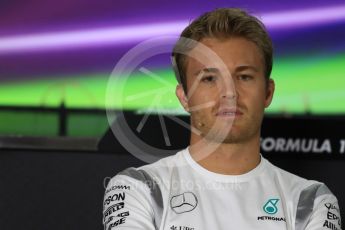 World © Octane Photographic Ltd. F1 FIA Driver Press Conference part2, Yas Marina circuit, Abu Dhabi. Thursday 24th November 2016. Mercedes AMG Petronas – Nico Rosberg . Digital Ref :