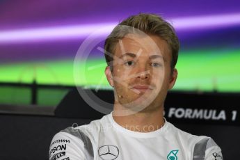 World © Octane Photographic Ltd. F1 FIA Driver Press Conference part2, Yas Marina circuit, Abu Dhabi. Thursday 24th November 2016. Mercedes AMG Petronas – Nico Rosberg . Digital Ref :