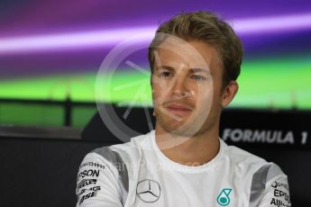 World © Octane Photographic Ltd. F1 FIA Driver Press Conference part2, Yas Marina circuit, Abu Dhabi. Thursday 24th November 2016. Mercedes AMG Petronas – Nico Rosberg . Digital Ref :