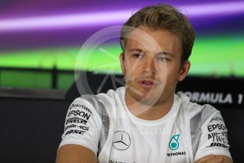 World © Octane Photographic Ltd. F1 FIA Driver Press Conference part2, Yas Marina circuit, Abu Dhabi. Thursday 24th November 2016. Mercedes AMG Petronas – Nico Rosberg . Digital Ref :