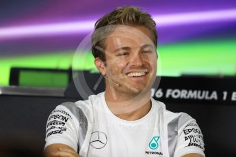 World © Octane Photographic Ltd. F1 FIA Driver Press Conference part2, Yas Marina circuit, Abu Dhabi. Thursday 24th November 2016. Mercedes AMG Petronas – Nico Rosberg . Digital Ref :