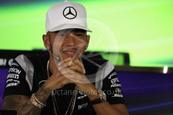 World © Octane Photographic Ltd. F1 FIA Driver Press Conference part2, Yas Marina circuit, Abu Dhabi. Thursday 24th November 2016. Mercedes AMG Petronas – Lewis Hamilton. Digital Ref :