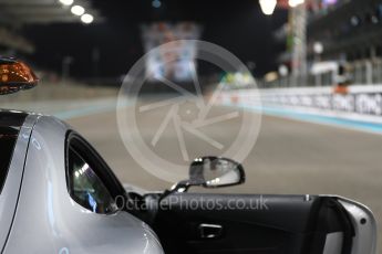 World © Octane Photographic Ltd. Saturday 26th November 2016, F1 Abu Dhabi GP2 Race - Grid, Yas Marina circuit, Abu Dhabi. Mercedes AMG GTs Safety Car on the grid. Digital Ref :