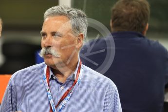 World © Octane Photographic Ltd. Saturday 26th November 2016, F1 Abu Dhabi GP2 Race - Grid, Yas Marina circuit, Abu Dhabi. Chase Carey - Vice Chairman of the 21st Century Fox media conglomerate and the Chairman of the Formula One Group/Liberty Media. Digital Ref :