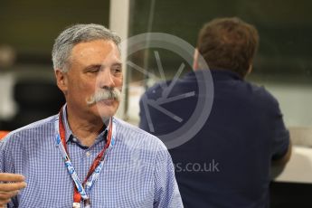 World © Octane Photographic Ltd. Saturday 26th November 2016, F1 Abu Dhabi GP2 Race - Grid, Yas Marina circuit, Abu Dhabi. Chase Carey - Vice Chairman of the 21st Century Fox media conglomerate and the Chairman of the Formula One Group/Liberty Media. Digital Ref :