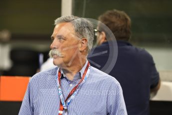 World © Octane Photographic Ltd. Saturday 26th November 2016, F1 Abu Dhabi GP2 Race - Grid, Yas Marina circuit, Abu Dhabi. Chase Carey - Vice Chairman of the 21st Century Fox media conglomerate and the Chairman of the Formula One Group/Liberty Media. Digital Ref :
