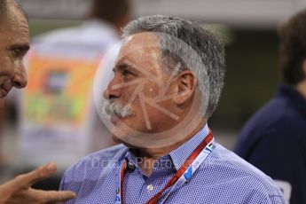 World © Octane Photographic Ltd. Saturday 26th November 2016, F1 Abu Dhabi GP2 Race - Grid, Yas Marina circuit, Abu Dhabi. Chase Carey - Vice Chairman of the 21st Century Fox media conglomerate and the Chairman of the Formula One Group/Liberty Media. Digital Ref :