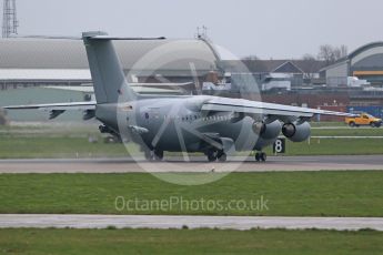 World © Octane Photographic Ltd. April 15th 2016 RAF Coningsby. BAe146 C3. Digital Ref :