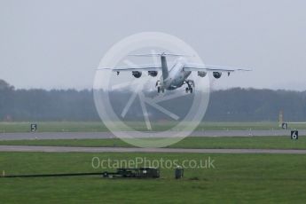 World © Octane Photographic Ltd. April 15th 2016 RAF Coningsby. BAe146 C3. Digital Ref :