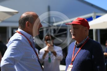 World © Octane Photographic Ltd. McLaren Honda - Ron Dennis and Niki Lauda. Sunday 20th March 2016, F1 Australian GP, Melbourne, Albert Park, Australia. Digital Ref : 1523LB1D6017