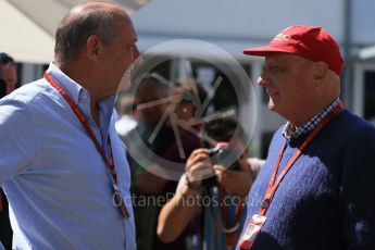 World © Octane Photographic Ltd. McLaren Honda - Ron Dennis and Niki Lauda. Sunday 20th March 2016, F1 Australian GP, Melbourne, Albert Park, Australia. Digital Ref : 1523LB1D6023