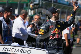 World © Octane Photographic Ltd. Red Bull Racing – Daniel Ricciardo. Sunday 20th March 2016, F1 Australian GP - Drivers Parade, Melbourne, Albert Park, Australia. Digital Ref : 1523LB1D6271