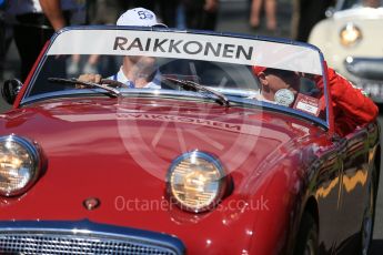 World © Octane Photographic Ltd. Scuderia Ferrari – Kimi Raikkonen. Sunday 20th March 2016, F1 Australian GP - Drivers Parade, Melbourne, Albert Park, Australia. Digital Ref : 1523LB1D6344