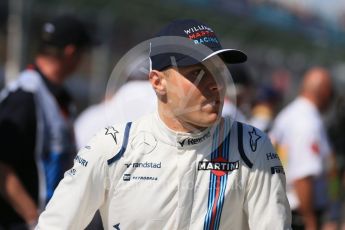 World © Octane Photographic Ltd. Williams Martini Racing - Valtteri Bottas. Sunday 20th March 2016, F1 Australian GP - Drivers Parade, Melbourne, Albert Park, Australia. Digital Ref : 1523LB1D6362