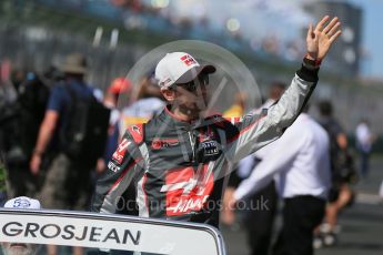 World © Octane Photographic Ltd. Haas F1 Team – Romain Grosjean. Sunday 20th March 2016, F1 Australian GP - Drivers Parade, Melbourne, Albert Park, Australia. Digital Ref : 1523LB1D6389