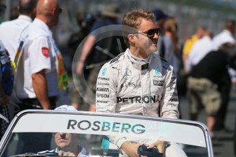 World © Octane Photographic Ltd. Mercedes AMG Petronas – Nico Rosberg. Sunday 20th March 2016, F1 Australian GP - Drivers Parade, Melbourne, Albert Park, Australia. Digital Ref : 1523LB1D6413