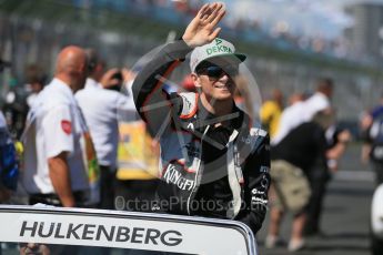 World © Octane Photographic Ltd. Sahara Force India - Nico Hulkenberg. Sunday 20th March 2016, F1 Australian GP - Drivers Parade, Melbourne, Albert Park, Australia. Digital Ref : 1523LB1D6454