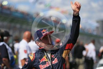 World © Octane Photographic Ltd. Scuderia Toro Rosso – Max Verstappen Sunday 20th March 2016, F1 Australian GP - Drivers Parade, Melbourne, Albert Park, Australia. Digital Ref : 1523LB1D6482