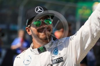 World © Octane Photographic Ltd. Mercedes AMG Petronas – Lewis Hamilton. Sunday 20th March 2016, F1 Australian GP - Drivers Parade, Melbourne, Albert Park, Australia. Digital Ref : 1523LB1D6504