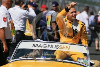 World © Octane Photographic Ltd. Renault Sport F1 Team - Kevin Magnussen. Sunday 20th March 2016, F1 Australian GP - Drivers Parade, Melbourne, Albert Park, Australia. Digital Ref : 1523LB1D6507