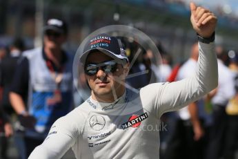 World © Octane Photographic Ltd. Williams Martini Racing – Felipe Massa. Sunday 20th March 2016, F1 Australian GP - Drivers Parade, Melbourne, Albert Park, Australia. Digital Ref : 1523LB1D6530