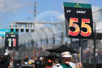 World © Octane Photographic Ltd. Scuderia Toro Rosso – Carlos Sainz. Sunday 20th March 2016, F1 Australian GP - Grid, Melbourne, Albert Park, Australia. Digital Ref : 1523LB1D6609